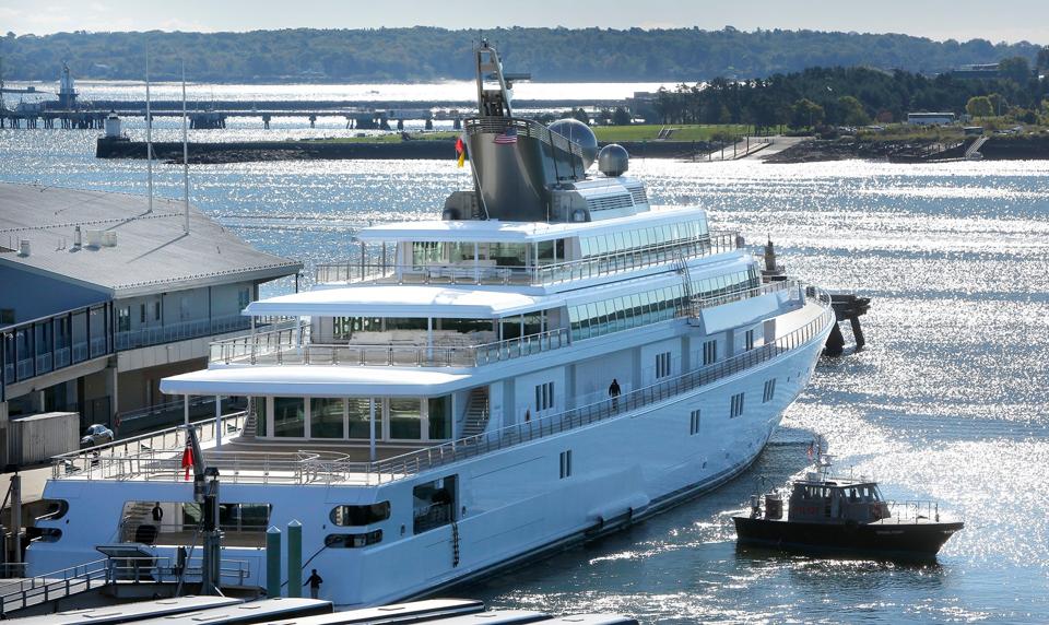 David Geffen's Rising Sun yacht.