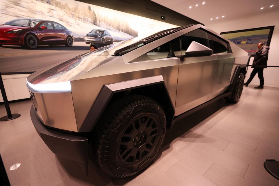 Tesla's Cybertruck On Display in Toronto