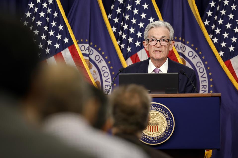 Federal Reserve Chair Powell Holds A News Conference Following The Federal Open Market Committee Meeting