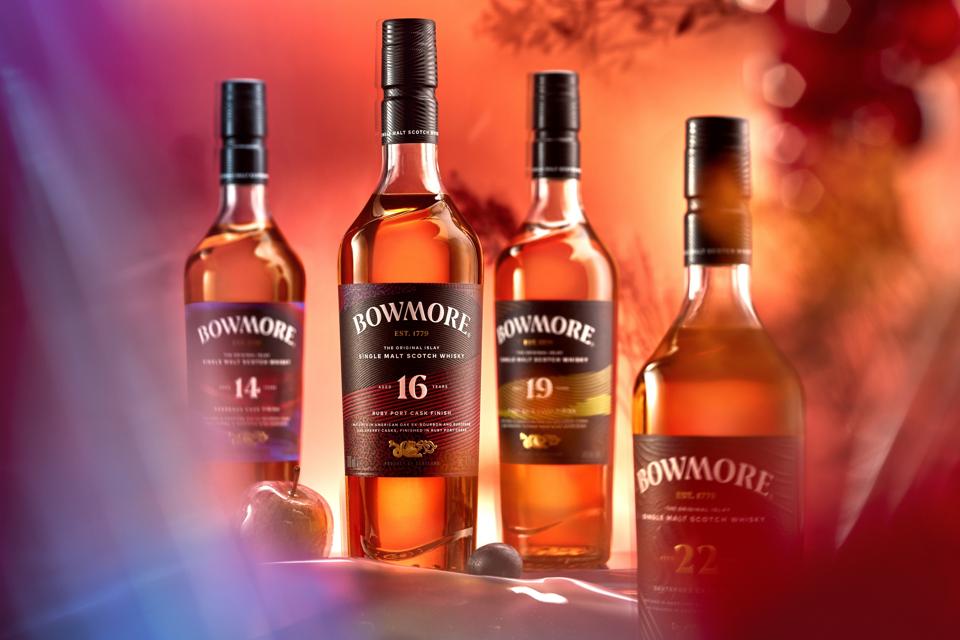 Bowmore's 4 Cask Finish Collection for global travel retail.