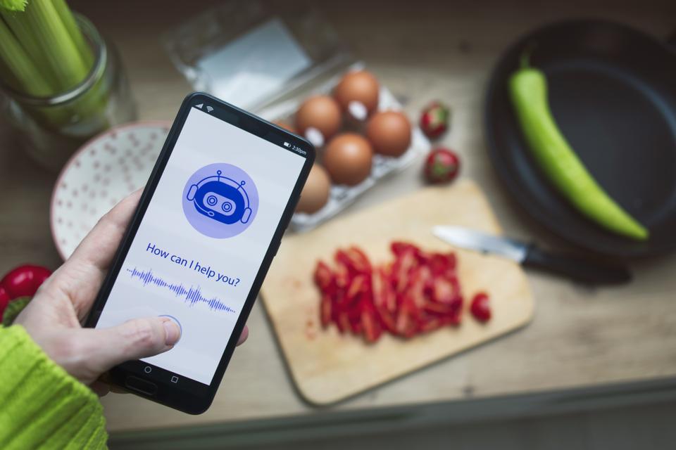 Using system AI Chatbot in mobile application. Chatbot conversation, Ai Artificial Intelligence technology. Futuristic technology. Virtual assistant on internet