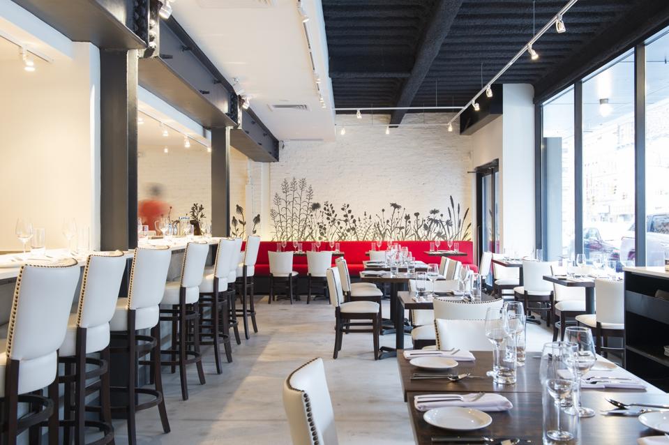 Dirt Candy's dining room on the Lower East Side
