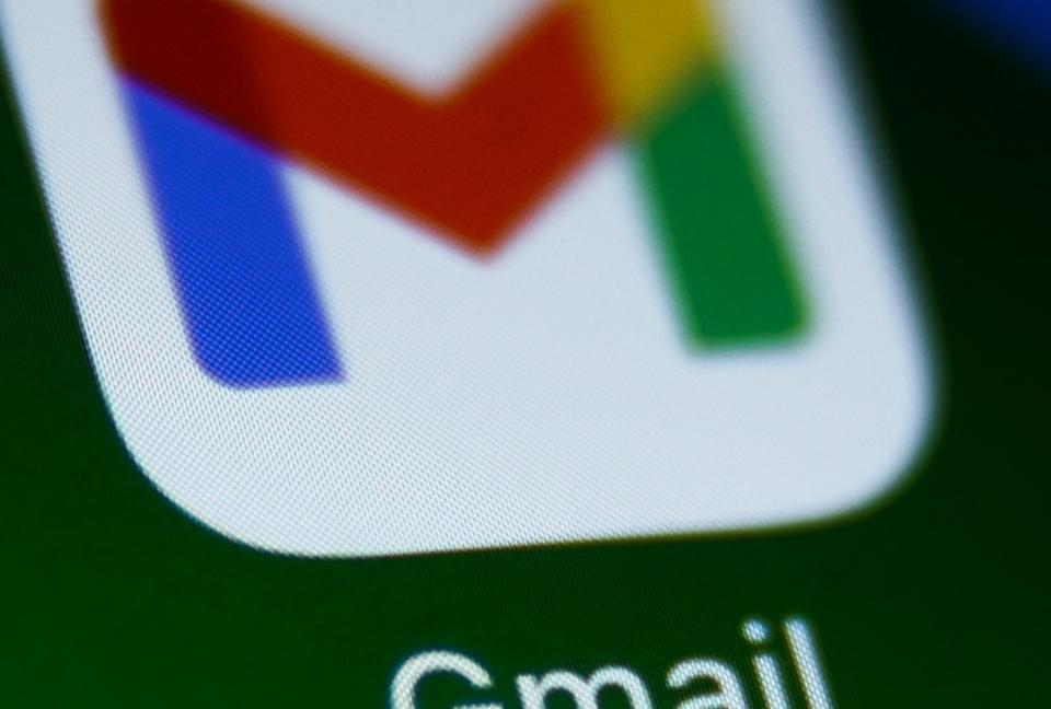 Smartphone Gmail app.