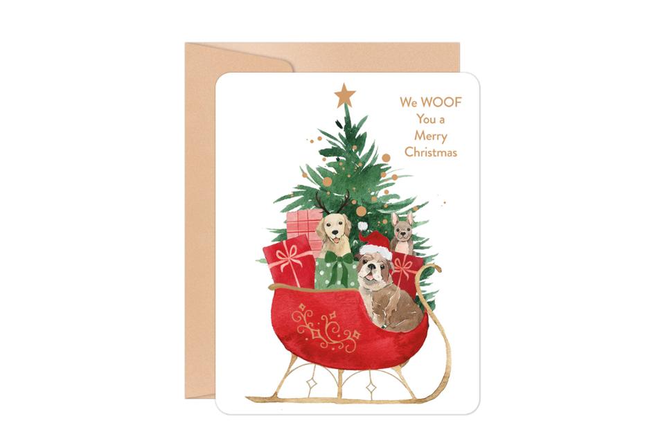 Pack of 10 Personalised Handmade Christmas Cards