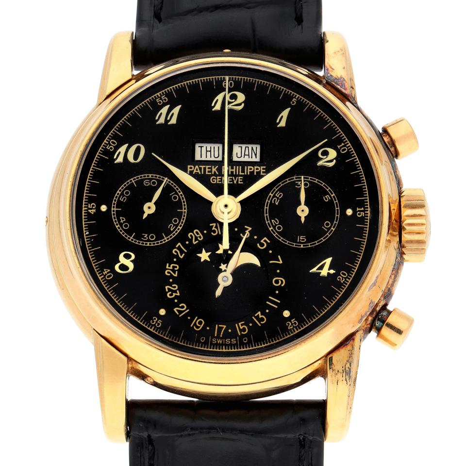 Patek Philippe, 'Third Series', reference 2499, yellow gold perpetual calendar chronograph
