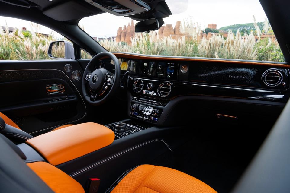 2024 Rolls-Royce Spectre Orange Seats