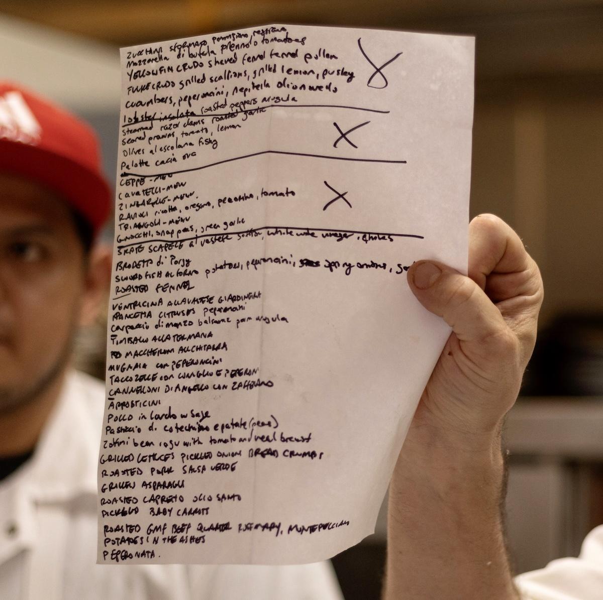 The Chef's Menu at the Panarda at Le Virtu