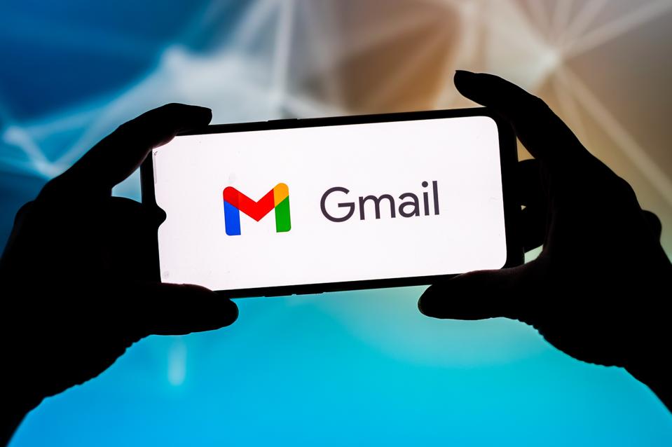 Google Gmail logo seen displayed on a smartphone. 