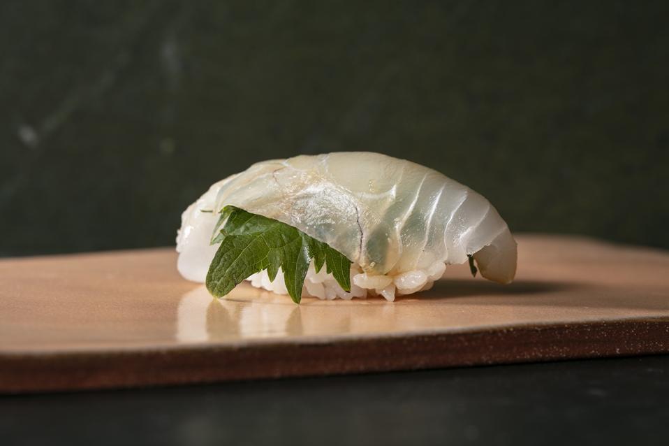 Sustainable sushi at Bar Miller, which earned its first Michelin star in December 2024