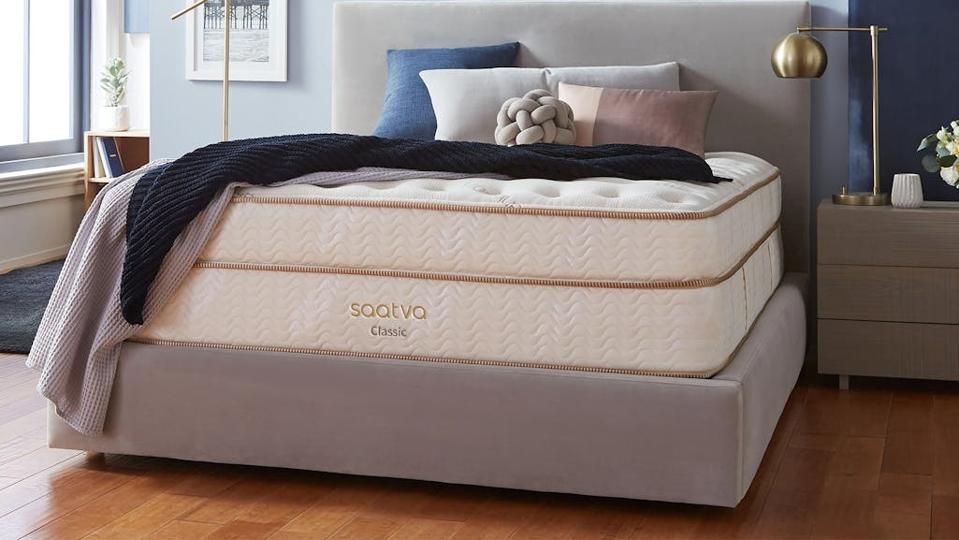 Lifestyle image of the Saatva Classic mattress.