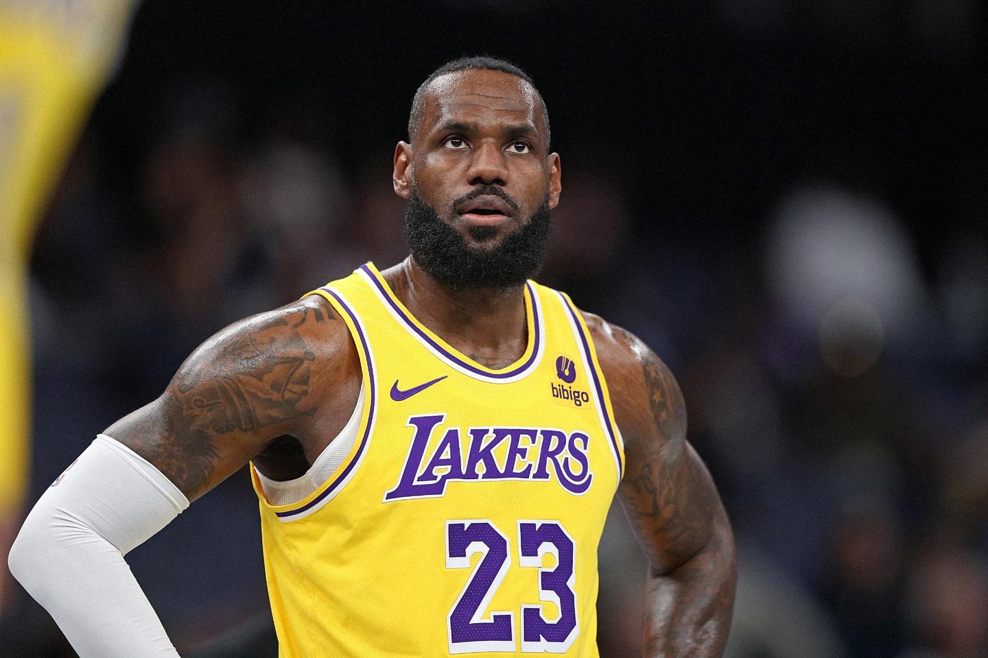 LeBron James of the Los Angeles Lakers.