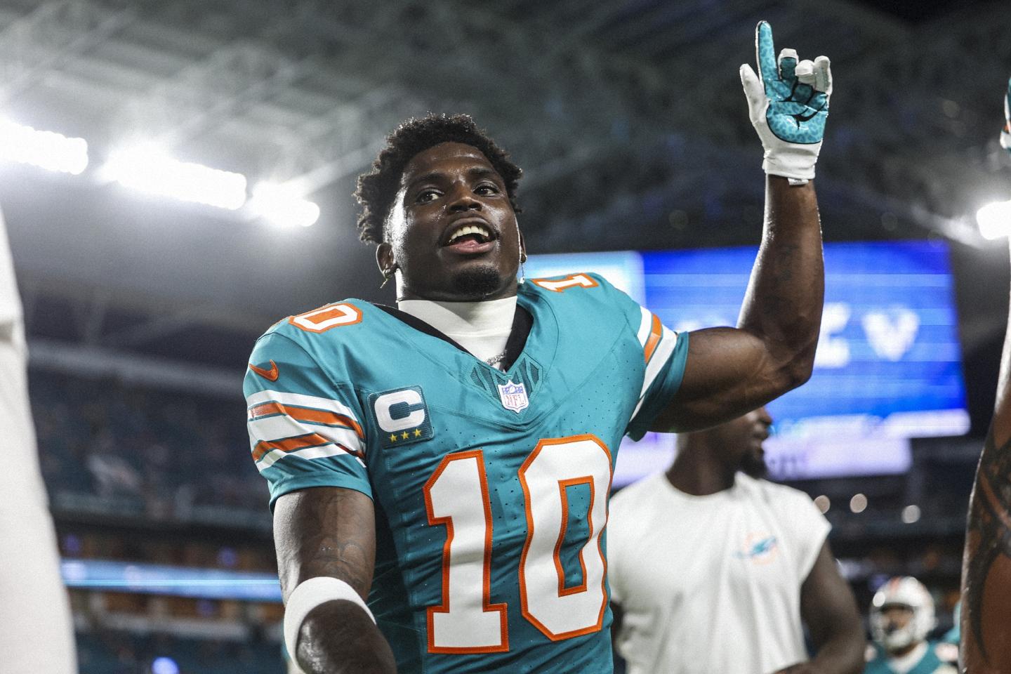 Tyreek Hill of the Miami Dolphins.