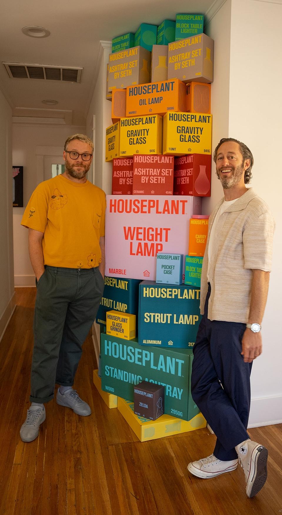 Rogen and Mohr at Houseplant HQ