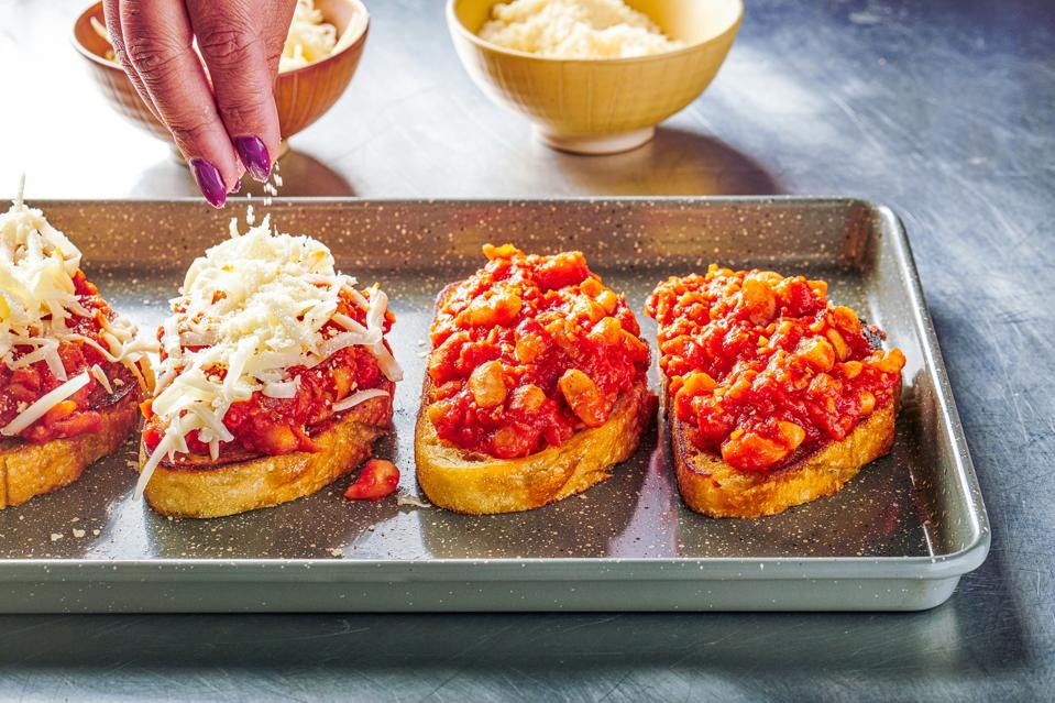 Pizza Beans on Toast for the Eat Voraciously newsletter in Food