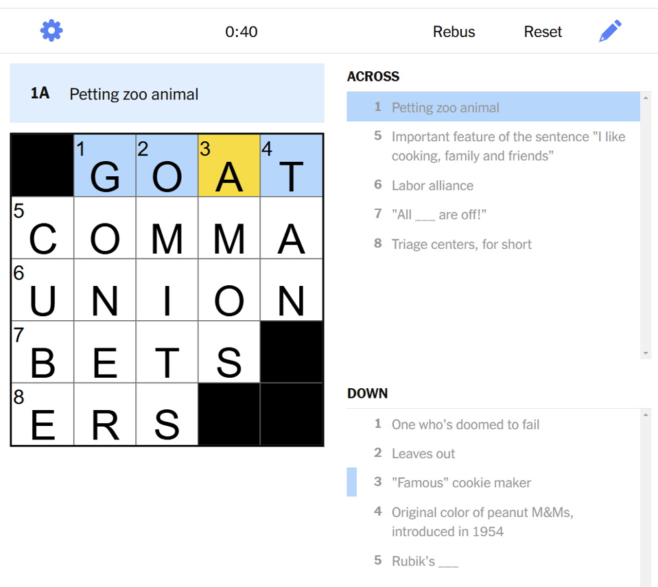NYT Mini Clues And Answers For Monday, December 16