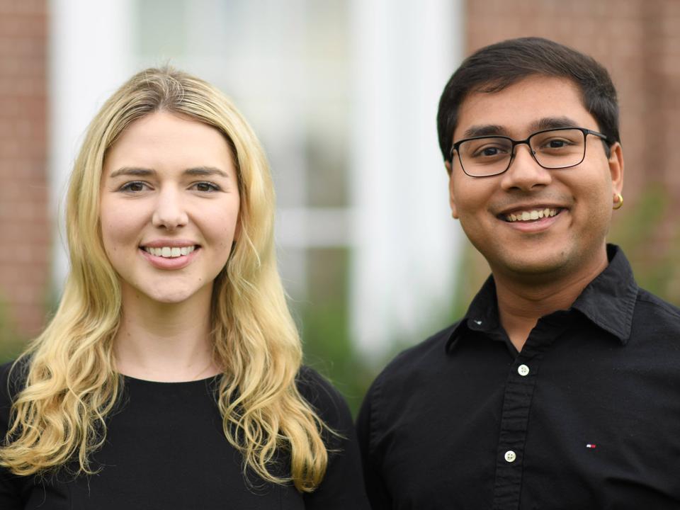 Portrait photo of TollBit cofounders: Olivia Joslin and Toshit Panigrahi