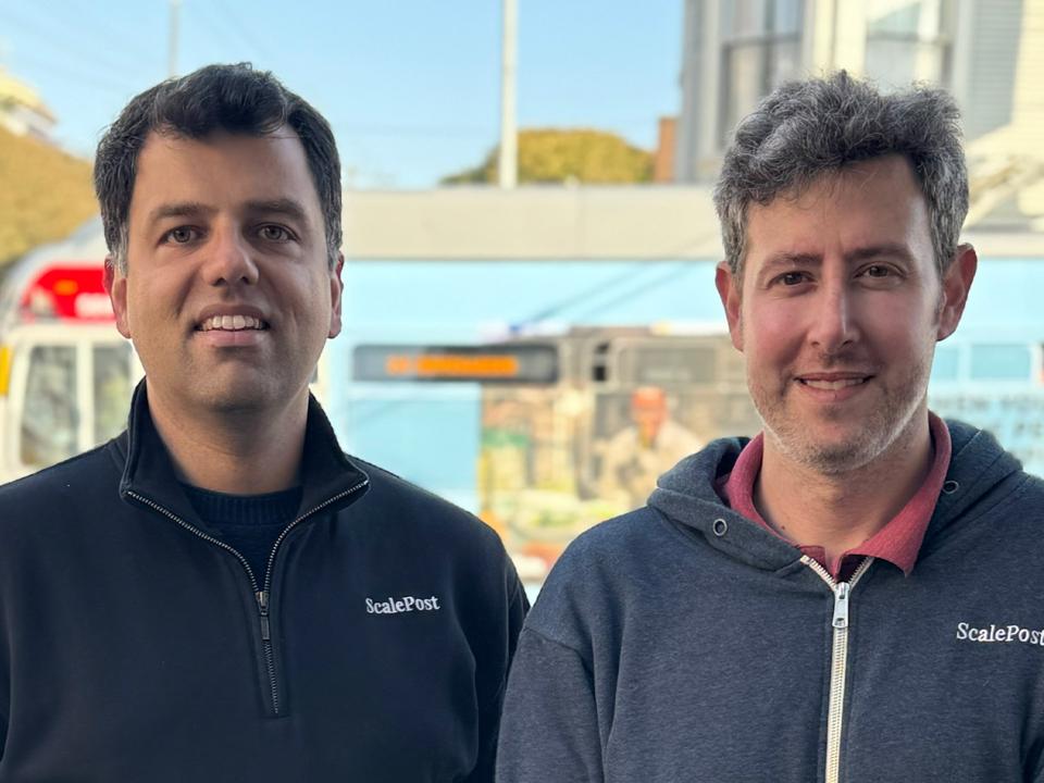Portrait photo of ScalePost cofounders Ahmed Mallik and Zach Todd