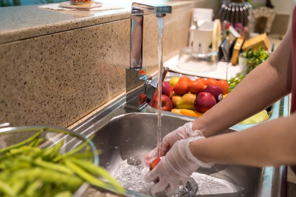 Disinfecting groceries during COVID-19