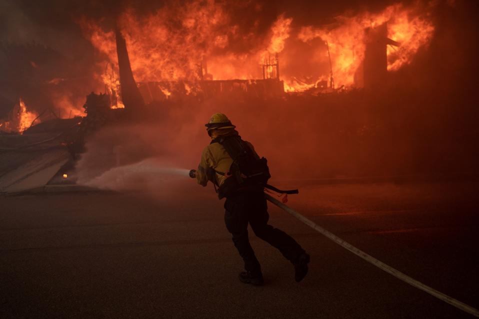 Powerful Winds Fuel Multiple Fires Across Los Angeles Area