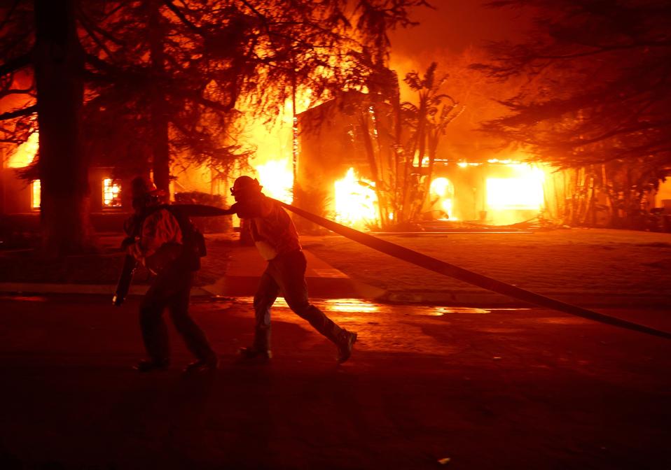 Powerful Winds Fuel Multiple Fires Across Los Angeles Area