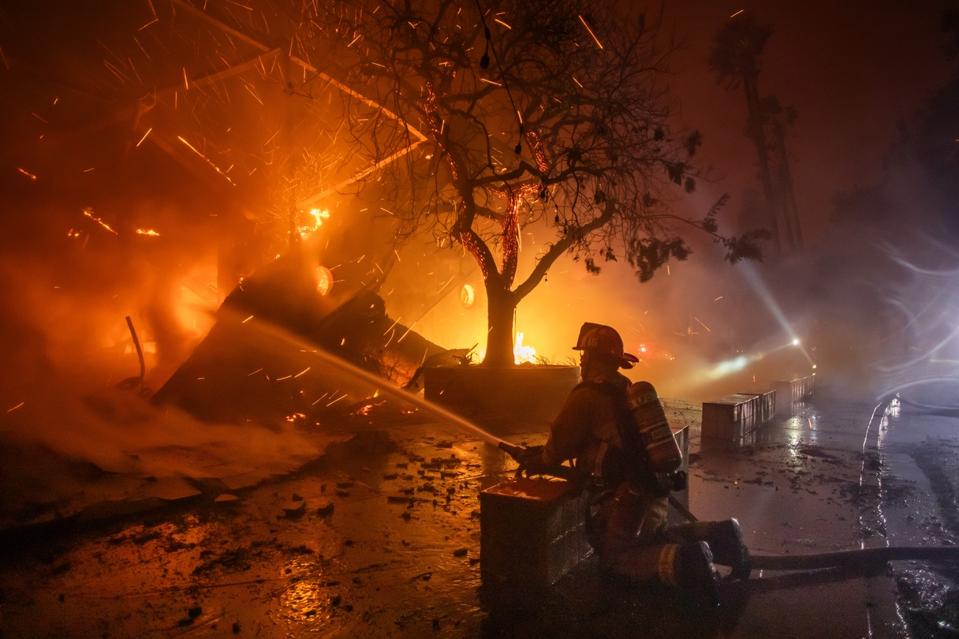 Powerful Winds Fuel Multiple Fires Across Los Angeles Area