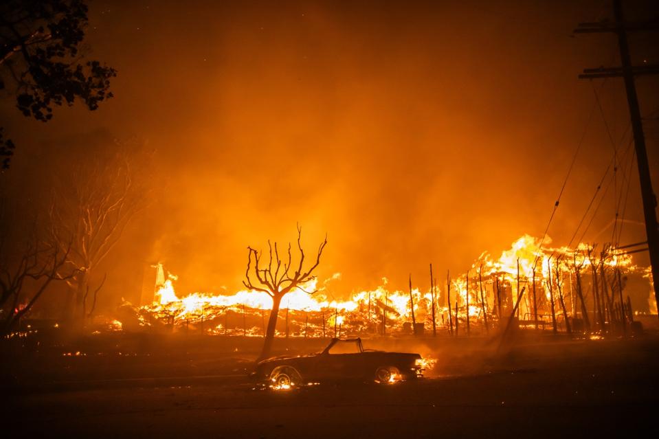 Powerful Winds Fuel Multiple Fires Across Los Angeles Area