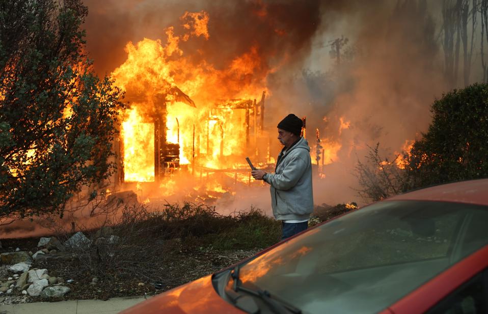 Powerful Winds Fuel Multiple Fires Across Los Angeles Area