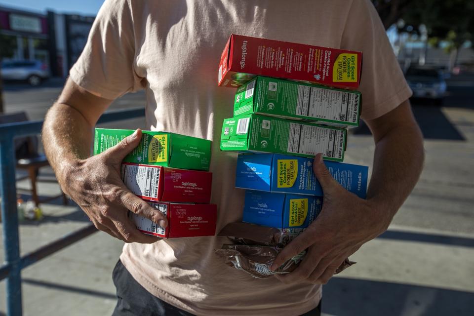 shortages of S'more and Samoa Girl Scout Cookies in Greater Los Angeles