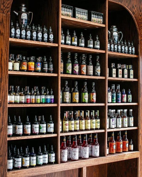 The Bitters variety at Amor y Amargo's shop