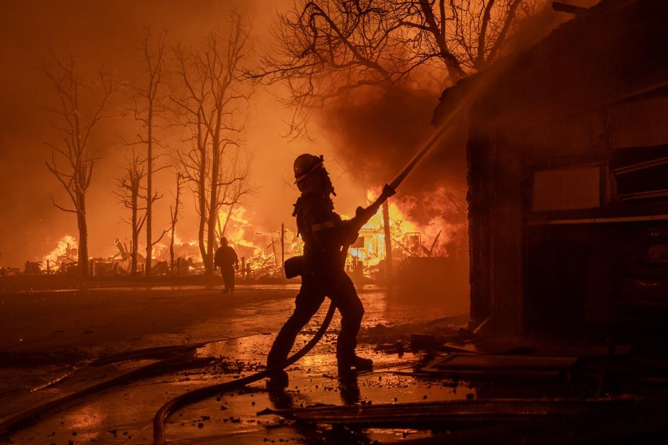 Powerful Winds Fuel Multiple Fires Across Los Angeles Area
