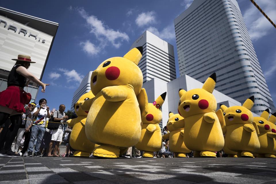 Pikachus Parade At Yokohama's Summer Festival
