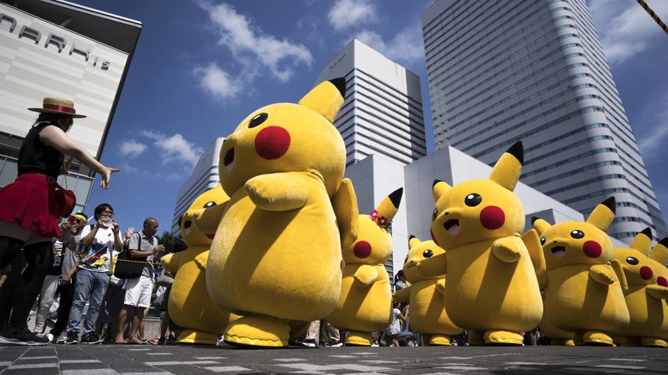 Pikachus Parade At Yokohama's Summer Festival
