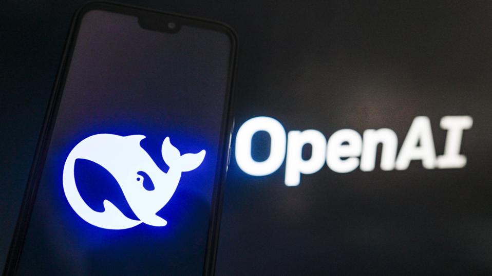 In this photo illustration, the Deepseek logo is displayed...