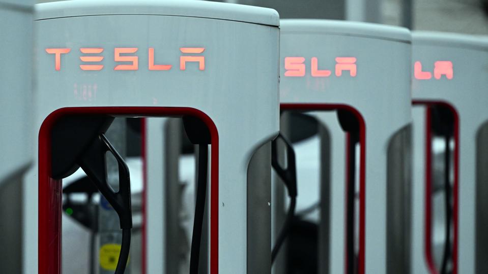 Tesla charging station