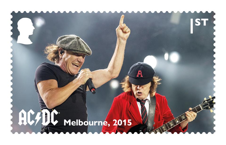 Hard Rock Legends AC/DC Honored On British Postage Stamps