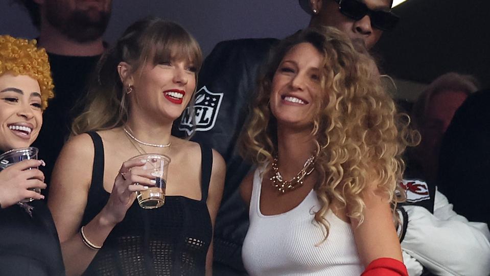 Taylor Swift and Blake Lively at Super Bowl