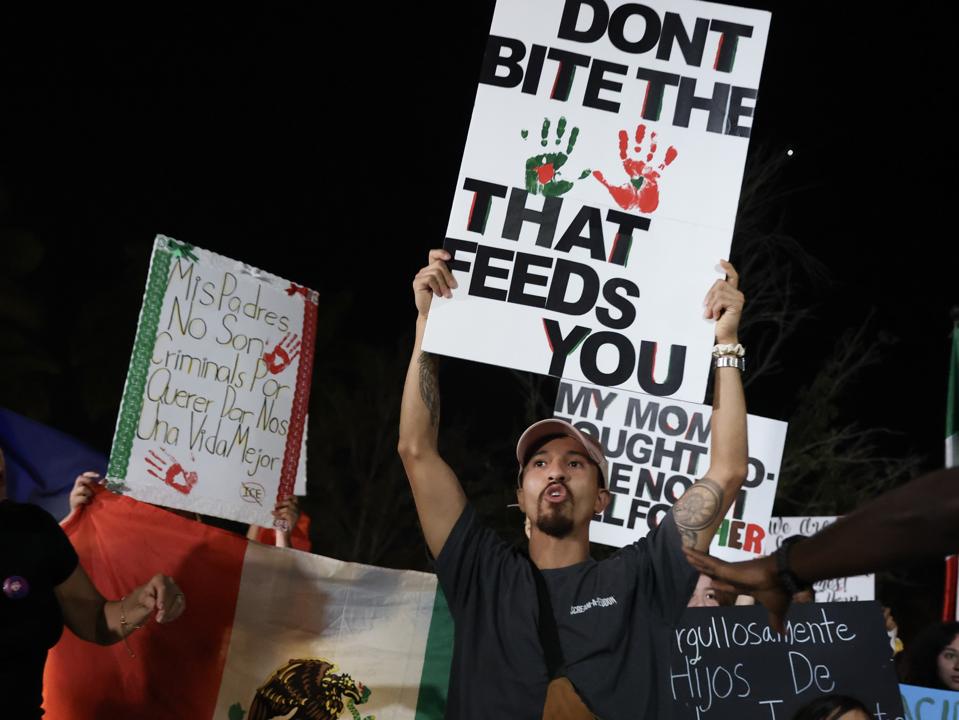 Immigration Activists Demonstrate Against Trump Administration's Policies