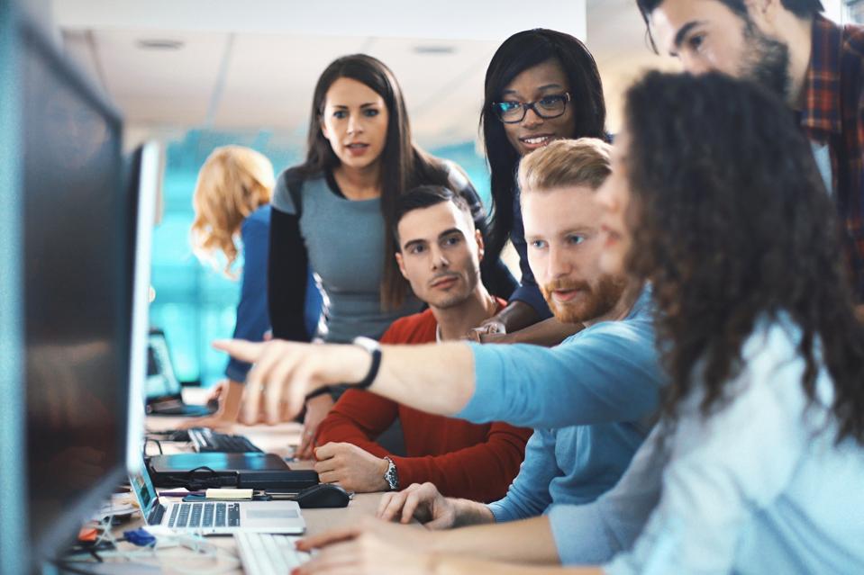 Application developers at work.