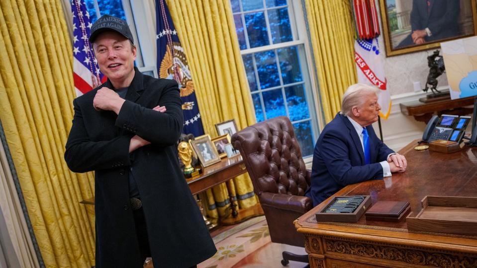 Elon Musk Joins President Trump For Signing Executive Orders In The Oval Office