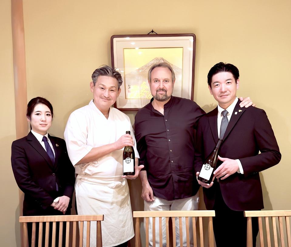 Three Michelin-starred Sushi Sakai in Fukuoka has Soren’s wine on the menu.
