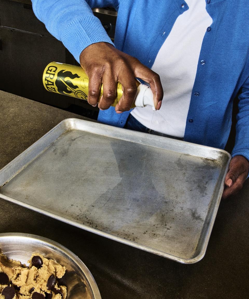 Spray bottle of Frizzle cooking oil