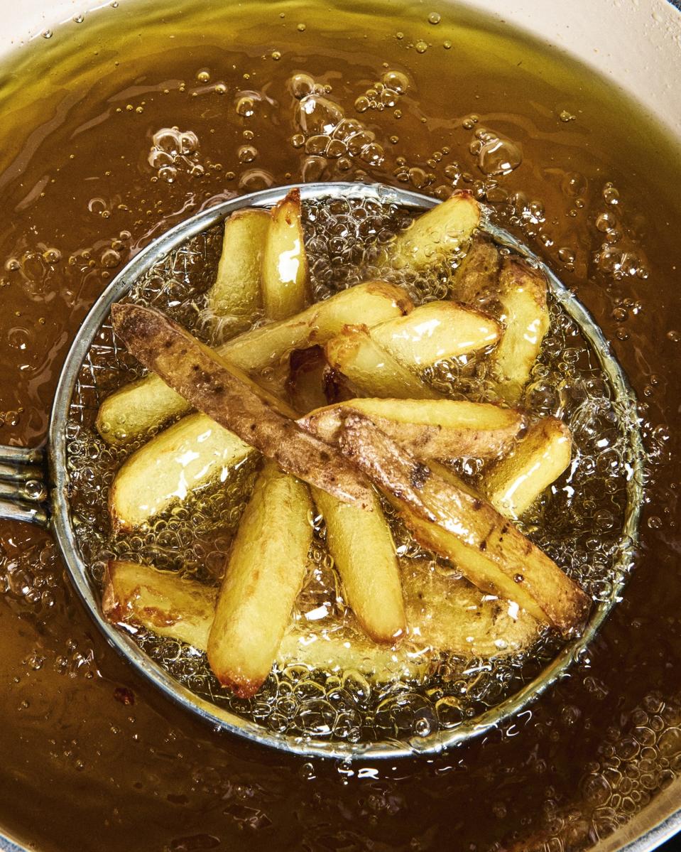 Frying with olive oil can yield delicious results