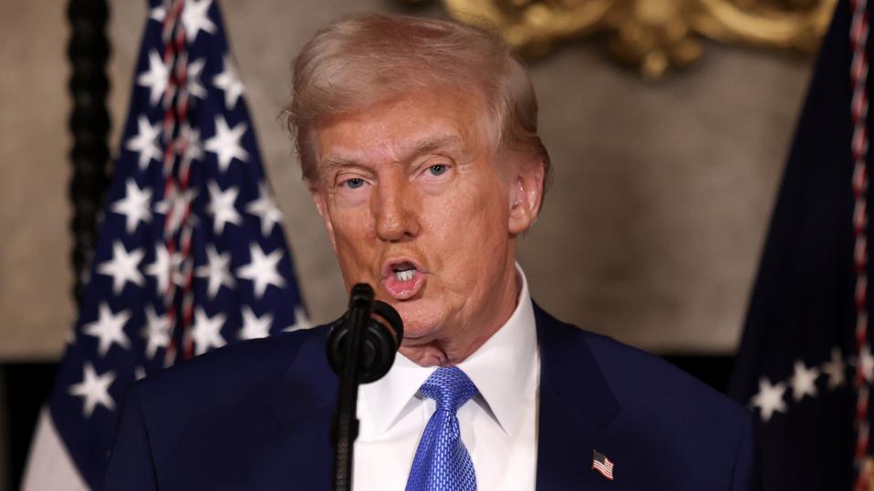 President Trump Signs Executive Orders At Mar-a-Lago In Palm Beach, Florida