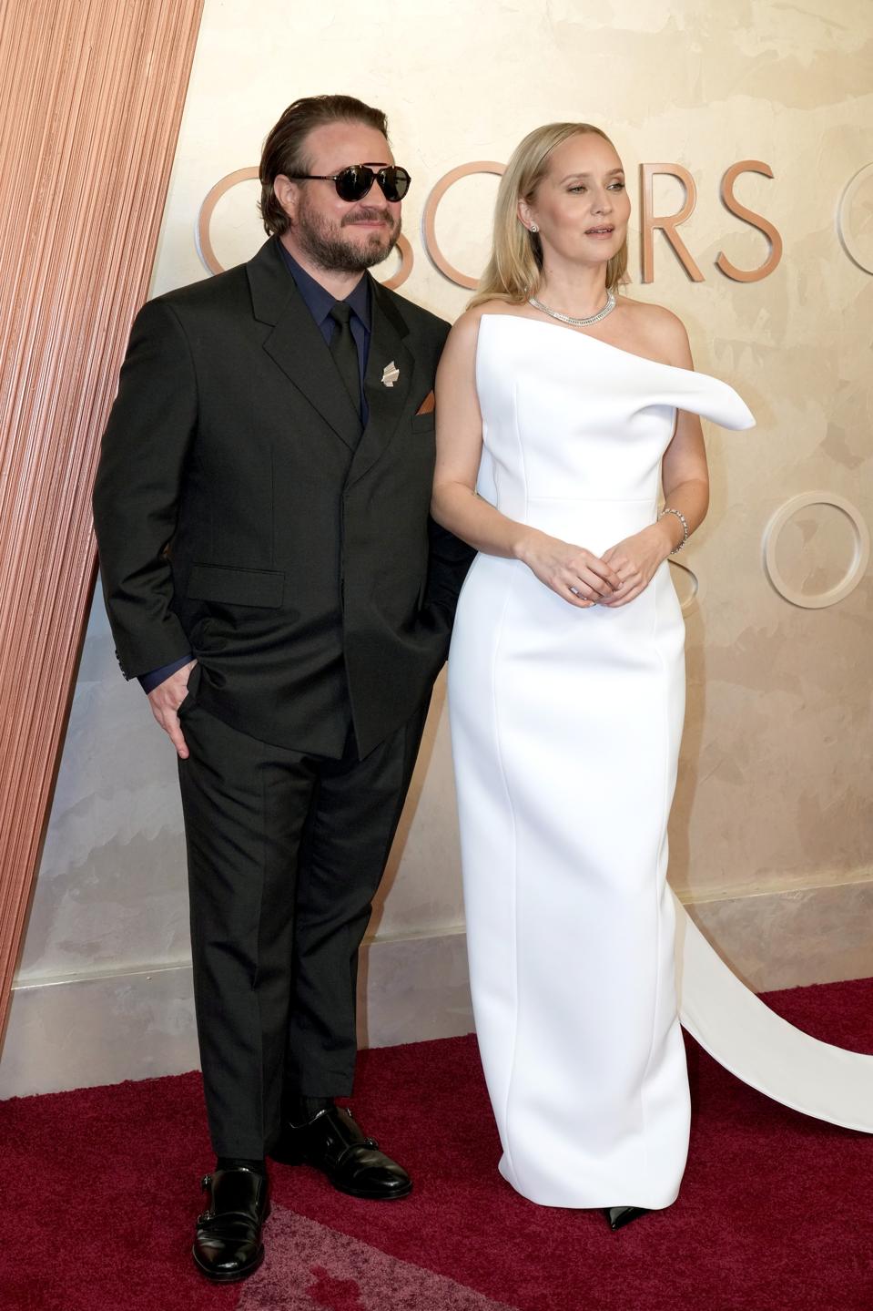 Mona Fastvold, Best Original Screenplay nominee in Boucheron jewels. Photo by Jeff Kravitz