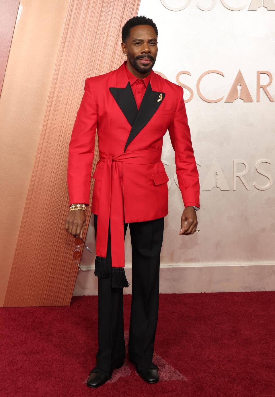 Colman Domingo, Best Actor nominee, wears Boucheron jewels. Photo by Mike Coppola/Getty