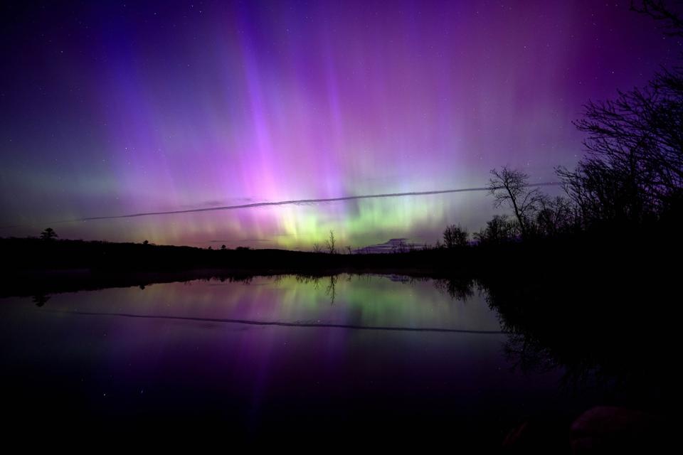 The Aurora Borealis, Or Northern Lights, Visible From Large Swath Of North America
