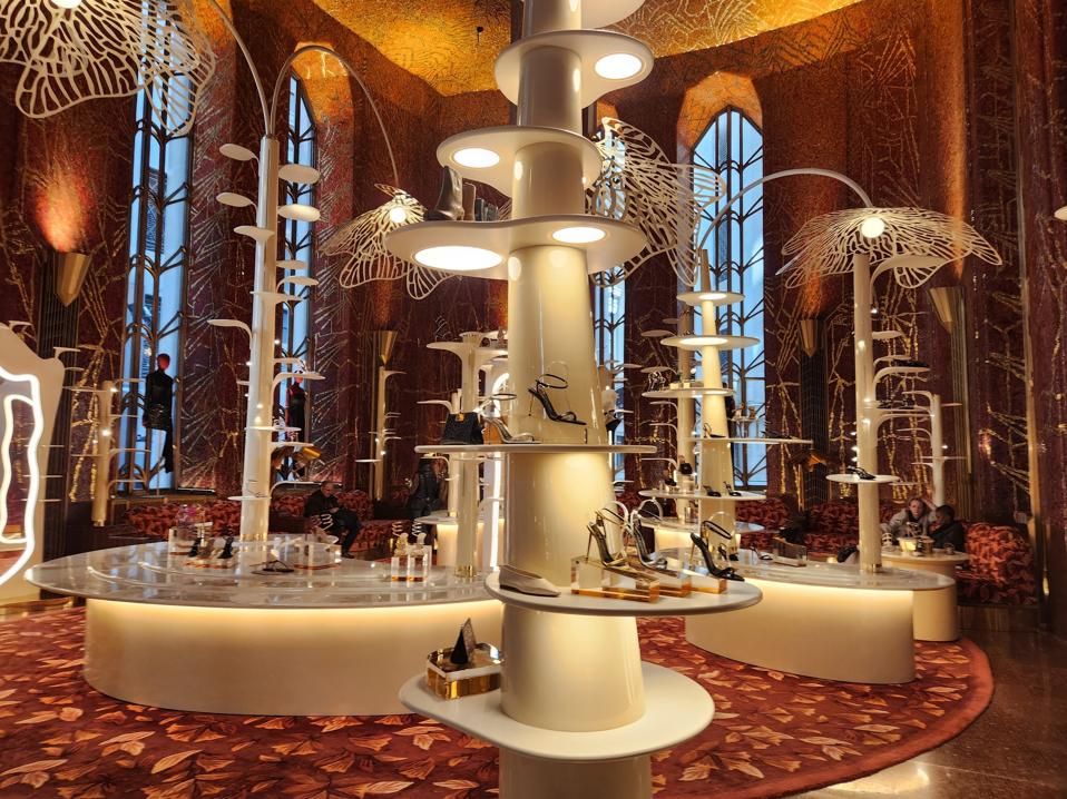 Shoes at the new Printemps store