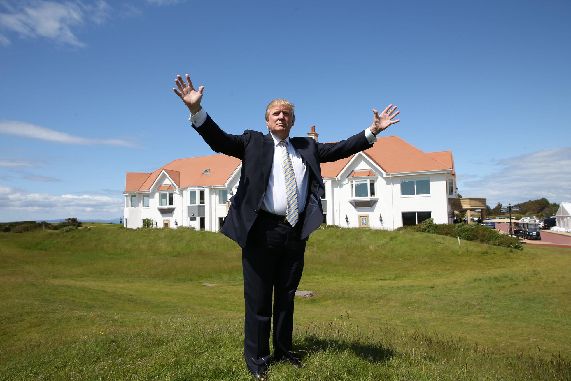 Donald Trump Visits Turnberry Golf Club