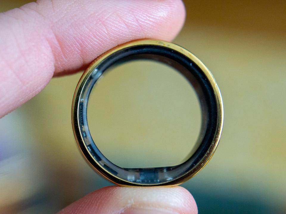 A closeup of the Ultrahuman Ring Air