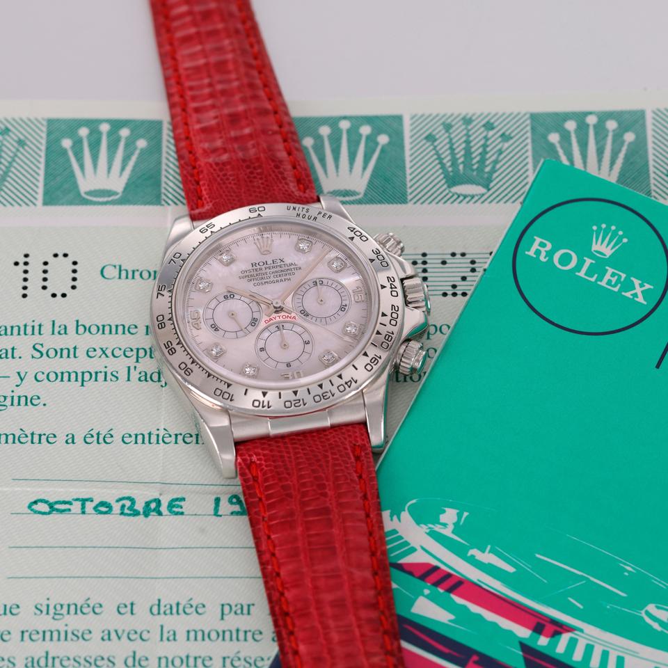 Rolex Cosmograph Daytona, ref 16516, platinum with an estimate of $800,000 - $1.6 million